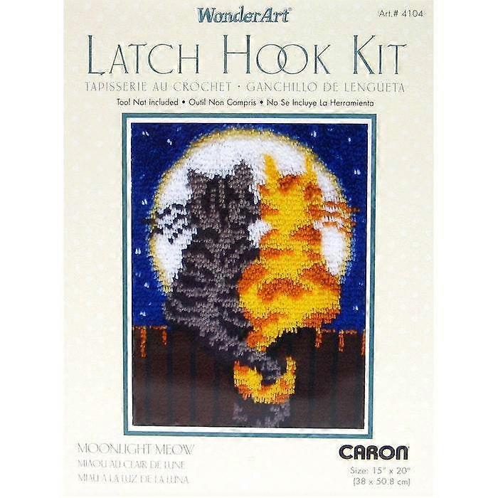 Wonderart Moonlight Meow Latch Hook Kit