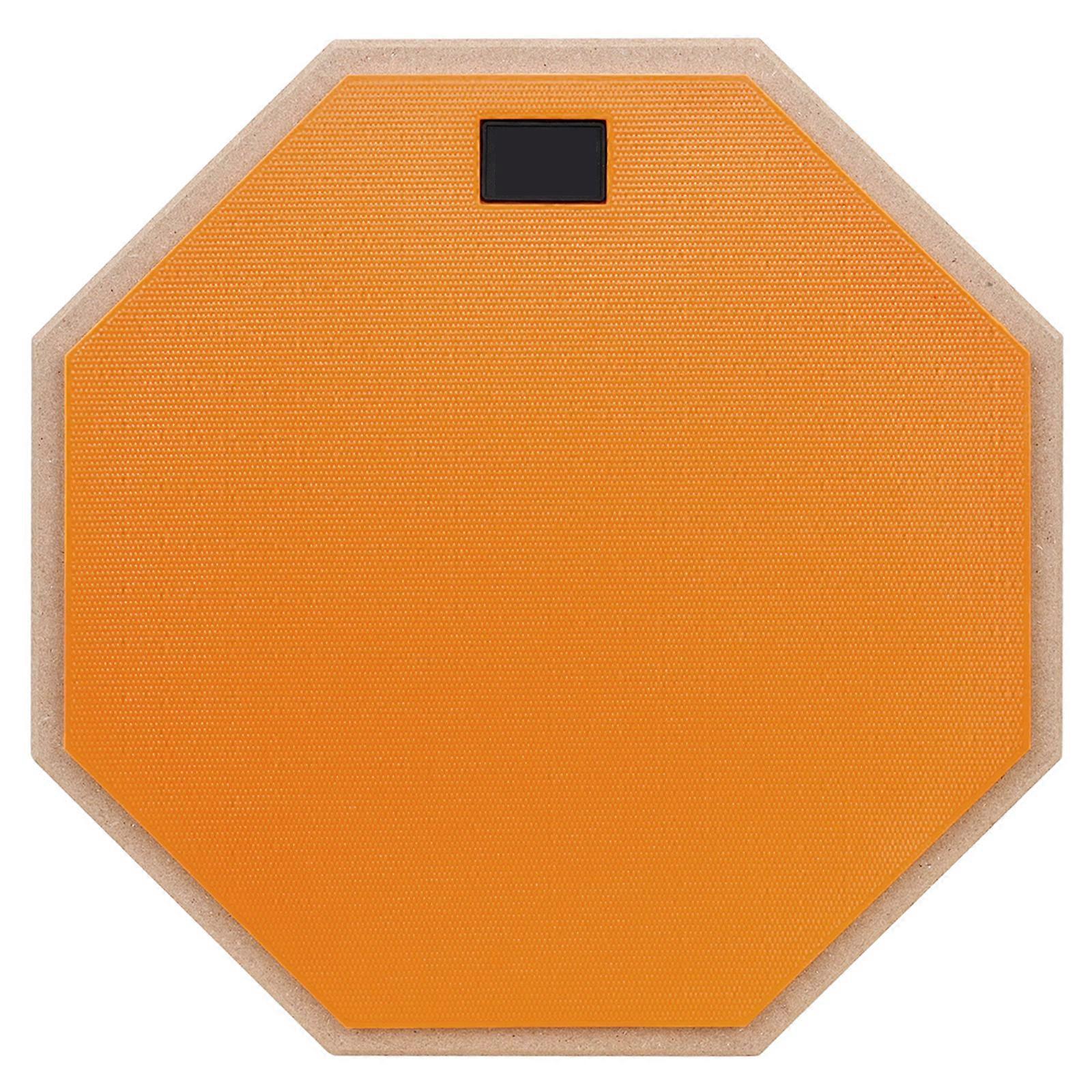 Silents Practice Drum Pad voor stille workouts op Snares Drums, Silents Drum Practice Pad, 12 inch dubbelzijdige drumpad geel