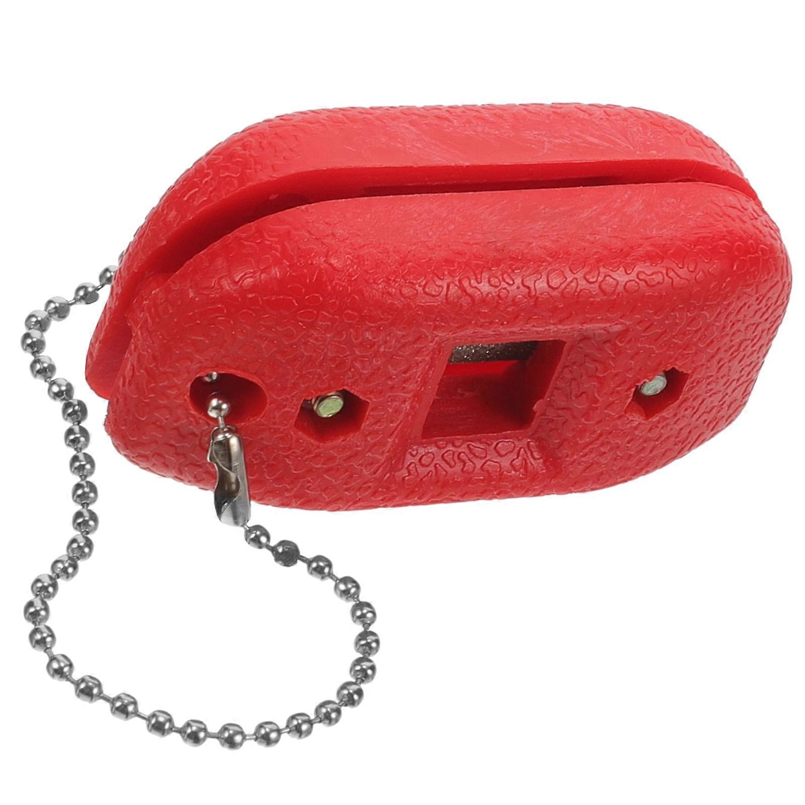 Skating Blades Sharpening Tool Ice Sharpener Knife Tools Adjustable Diamond Card Red