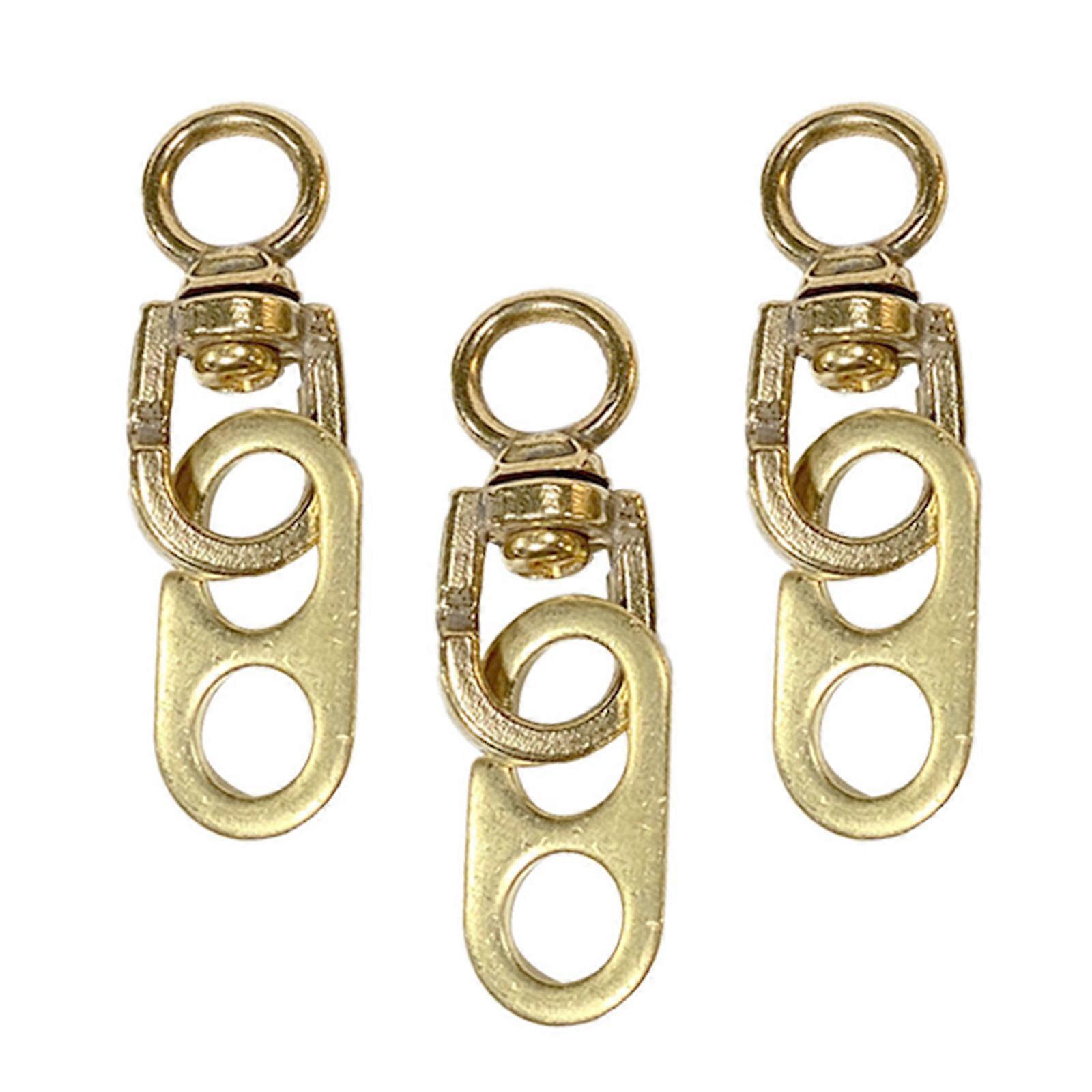 Pack of 3 Brass Marine Flag Holders Corrosion Resistant Design for Boating Enthusiasts Secure Easy Attach Mechanism Multicolor