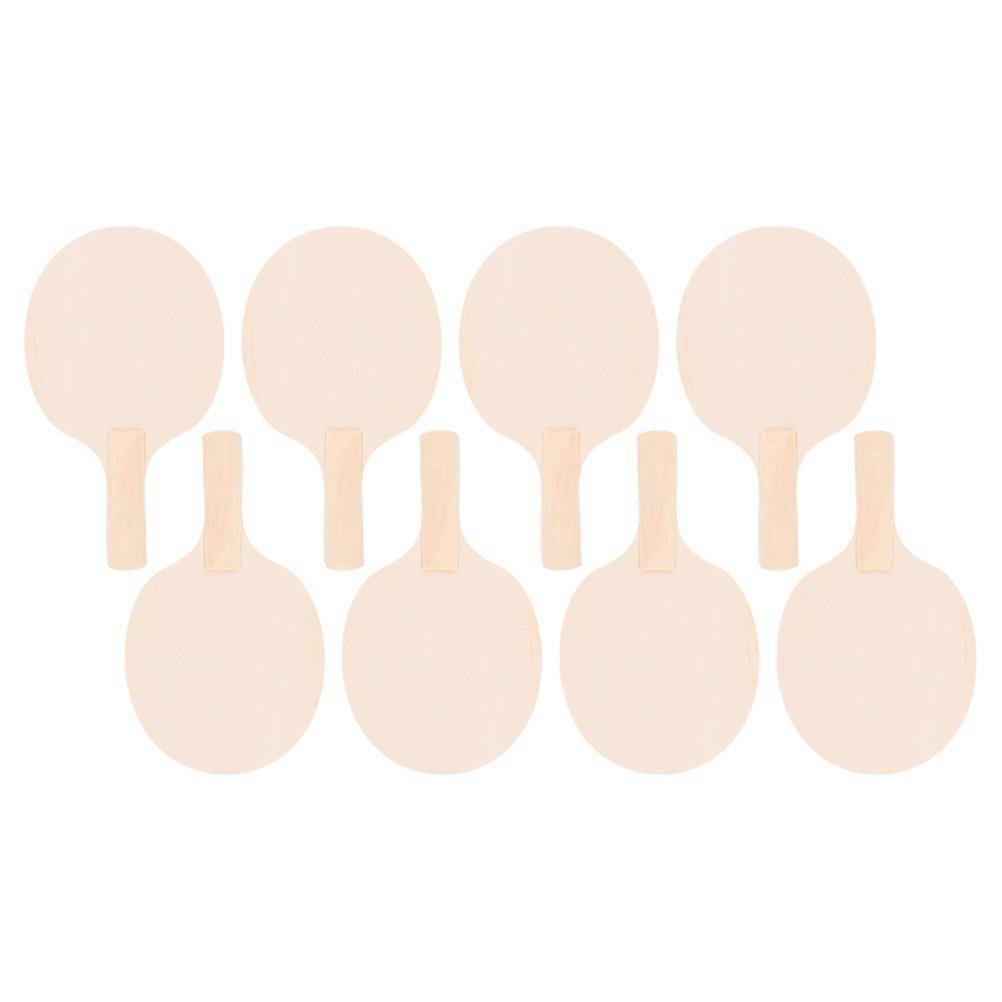 Light Yellow Table Tennis Paddle Unfinished for Playing Use 4Pair Racket