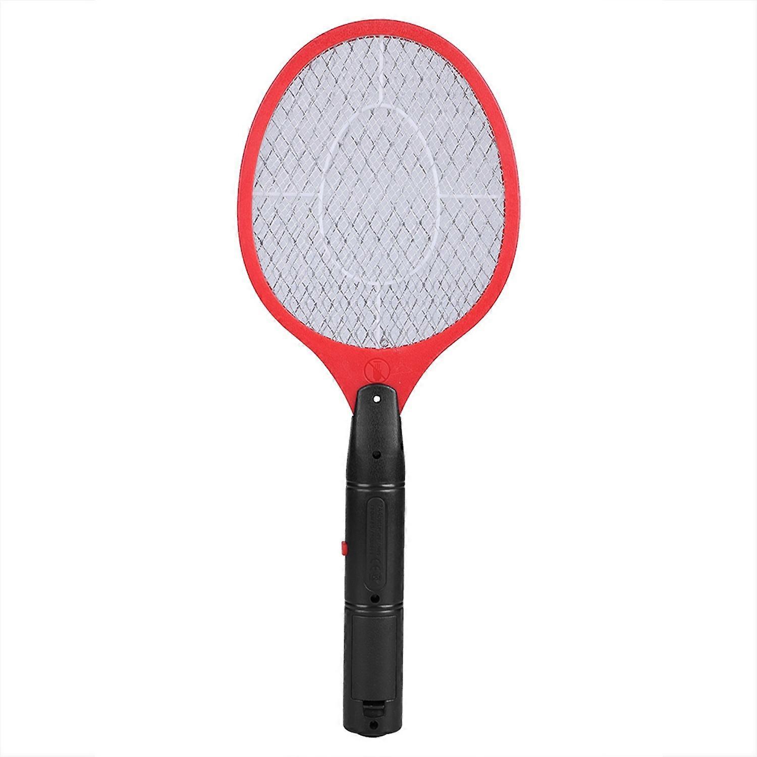 Cordless Battery Power Electric Fly Mosquito Swatter Bug Zapper Racket Insects Killer Red