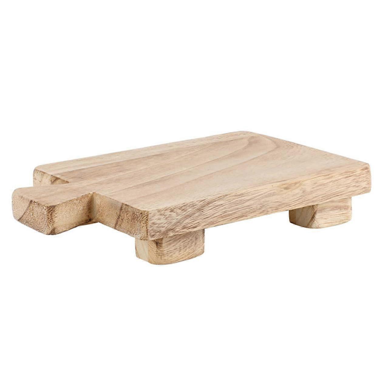 Wooden Soap Dish with Quick Dry Design and Stable Stool Base for Bathroom or Kitchen Use