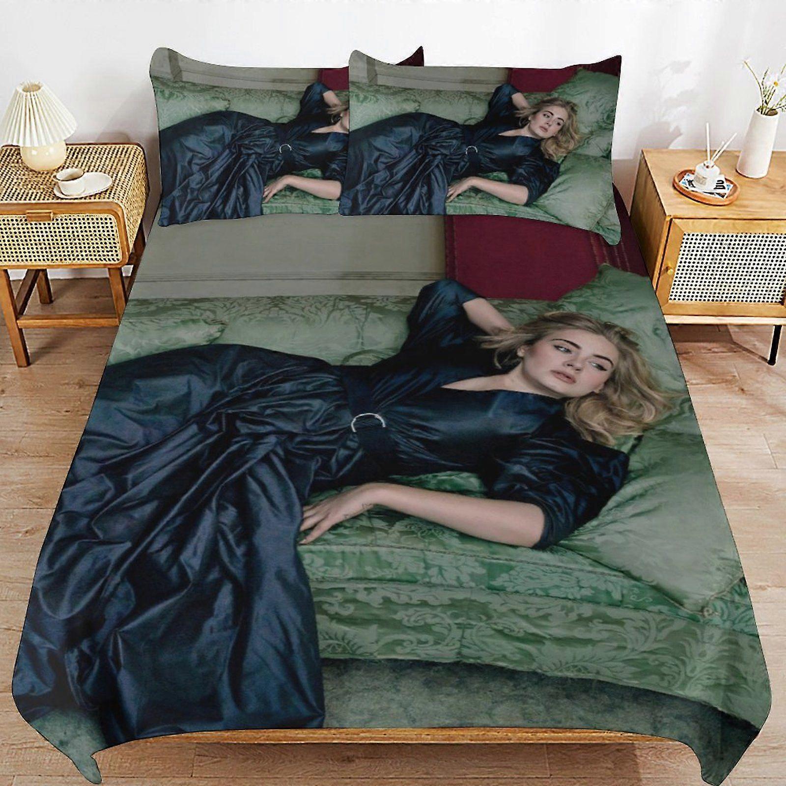 w298 adele Practical Zipper Closure Soft Texture Long Use Comfort Thread Fabric Duvet Cover Sets Sleep n298