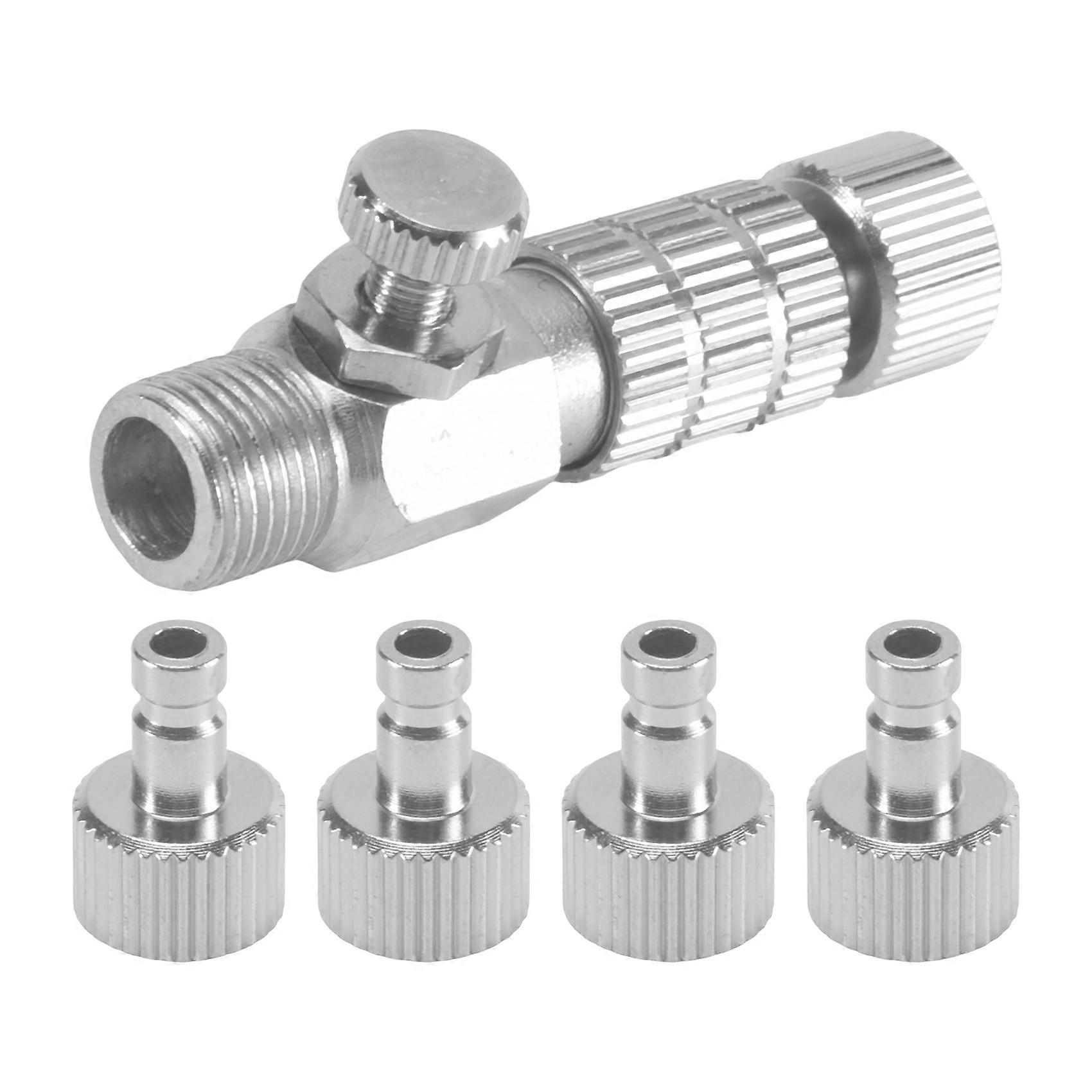 Durable Airbrush Quick Release Coupling Disconnect Connector Adapter Standard 1/8 Inch Plug Fitting