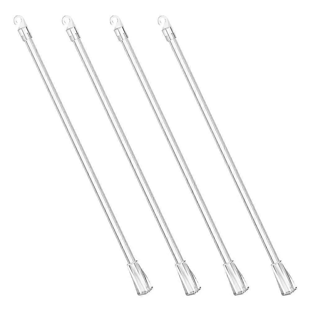 Clear Curtain Pull Rod Blind Stick with Hook for Window Accessories 4Pcs