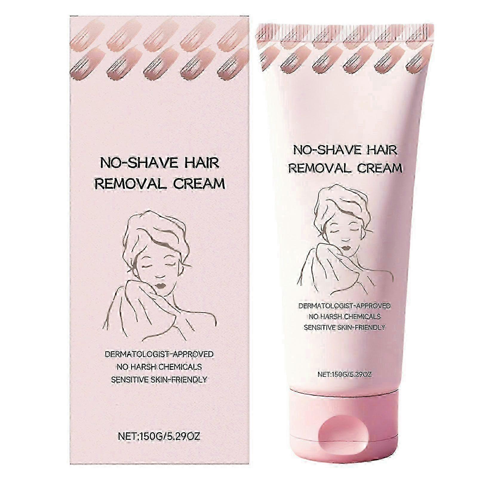 Bare Basics No Shave Hair Removal Cream for Sensitive Skin - Fast Gentle Depilatory Moisturizing Formula for Soft Smooth Skin