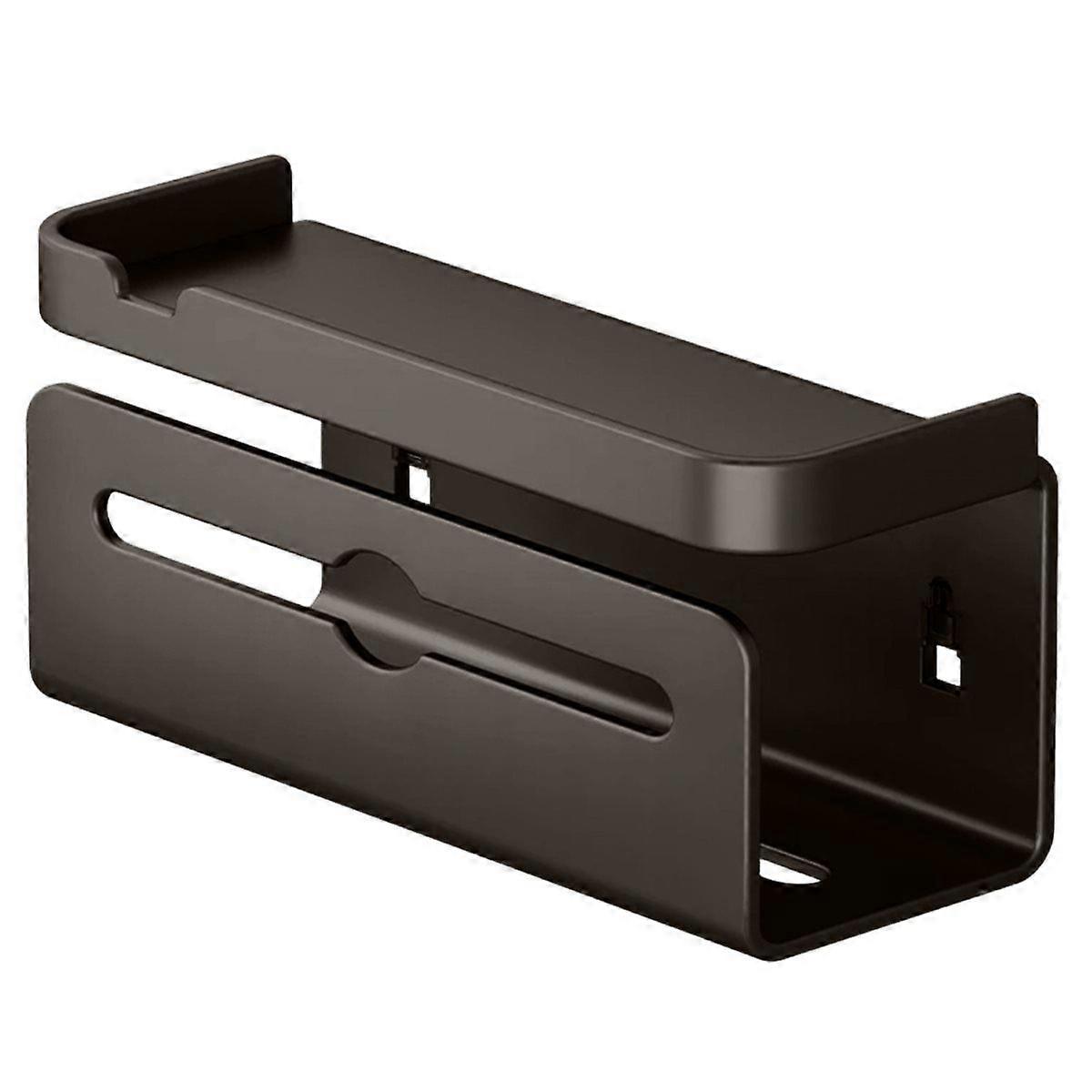 Perforation-free tissue box bathroom organizer