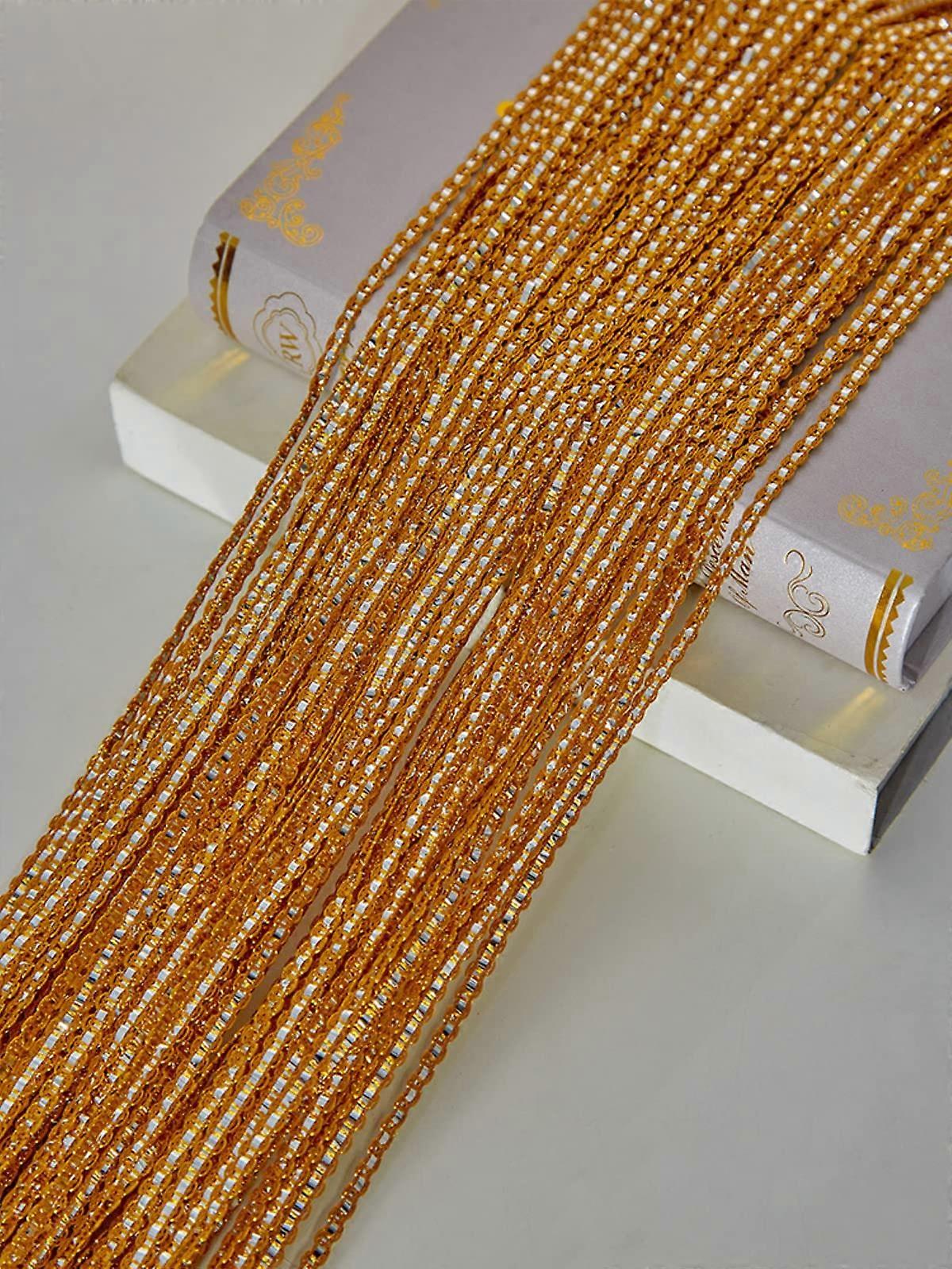 Door String Curtain, Wall Panel Fringe Room Divider, Tassel Screen Ribbon Strings, Silver Thread Screen, Golden