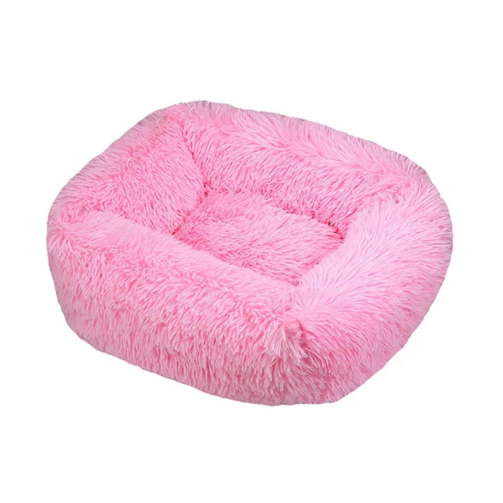 Rectangle Plush Dog Bed Winter Warm Mat Size 80x65 Cm Small Medium Large Pet Cat Dog Kennel Sofa Cushion