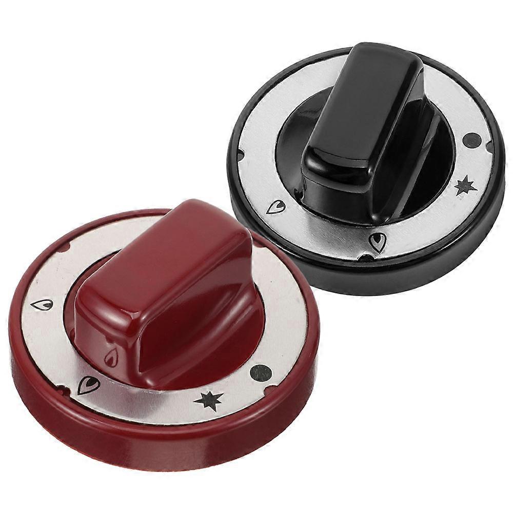 Stove Accessories Plastic Oven Knobs Replacement Gas Stove Oven Knobs Temperature Adjustment For Western Kitchen Equipment Square Shape 2Pcs
