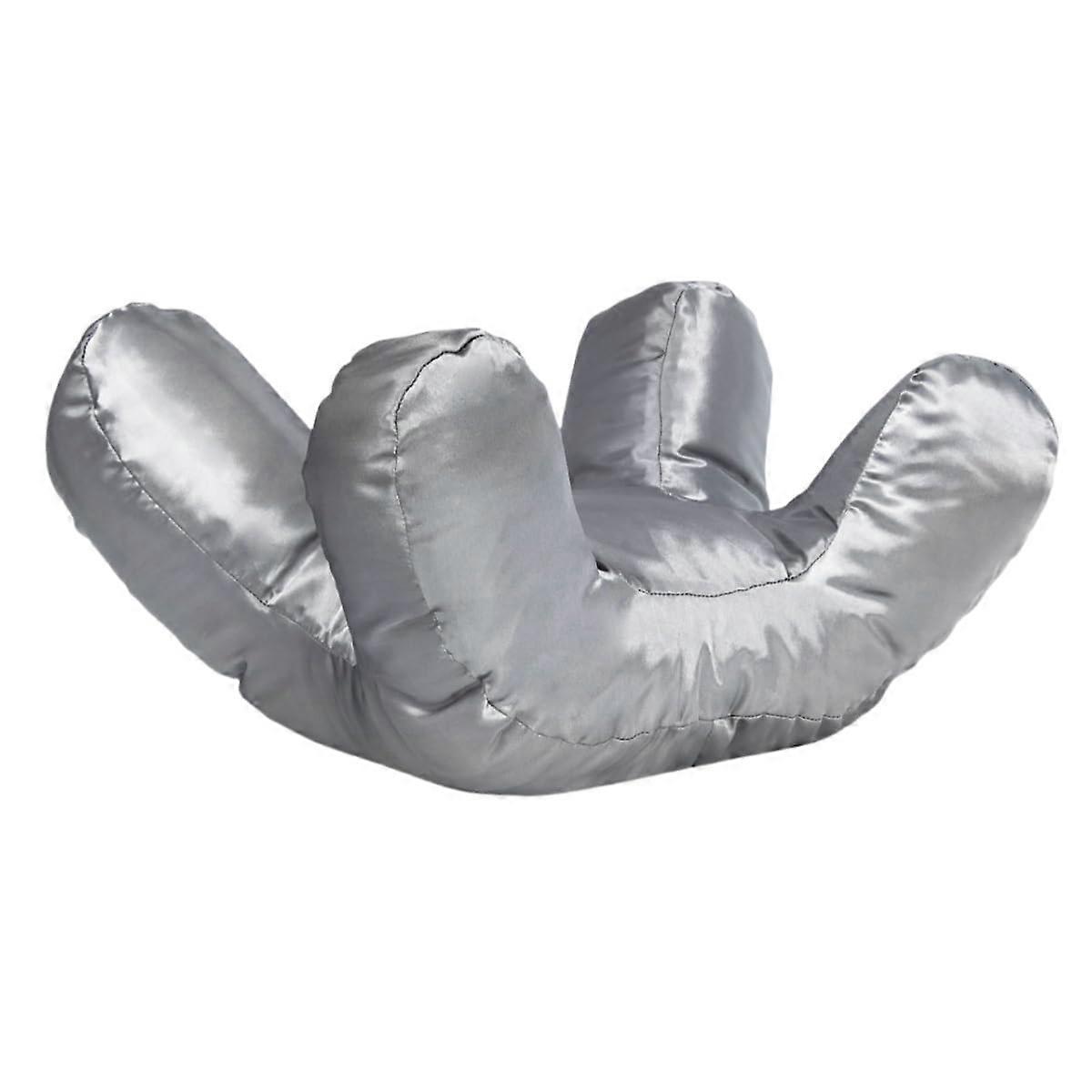 Beauty Pillow for Side and Back Sleepers, AntiWrinkle Sleep Support with Comfortable Facial Alignment, Silver