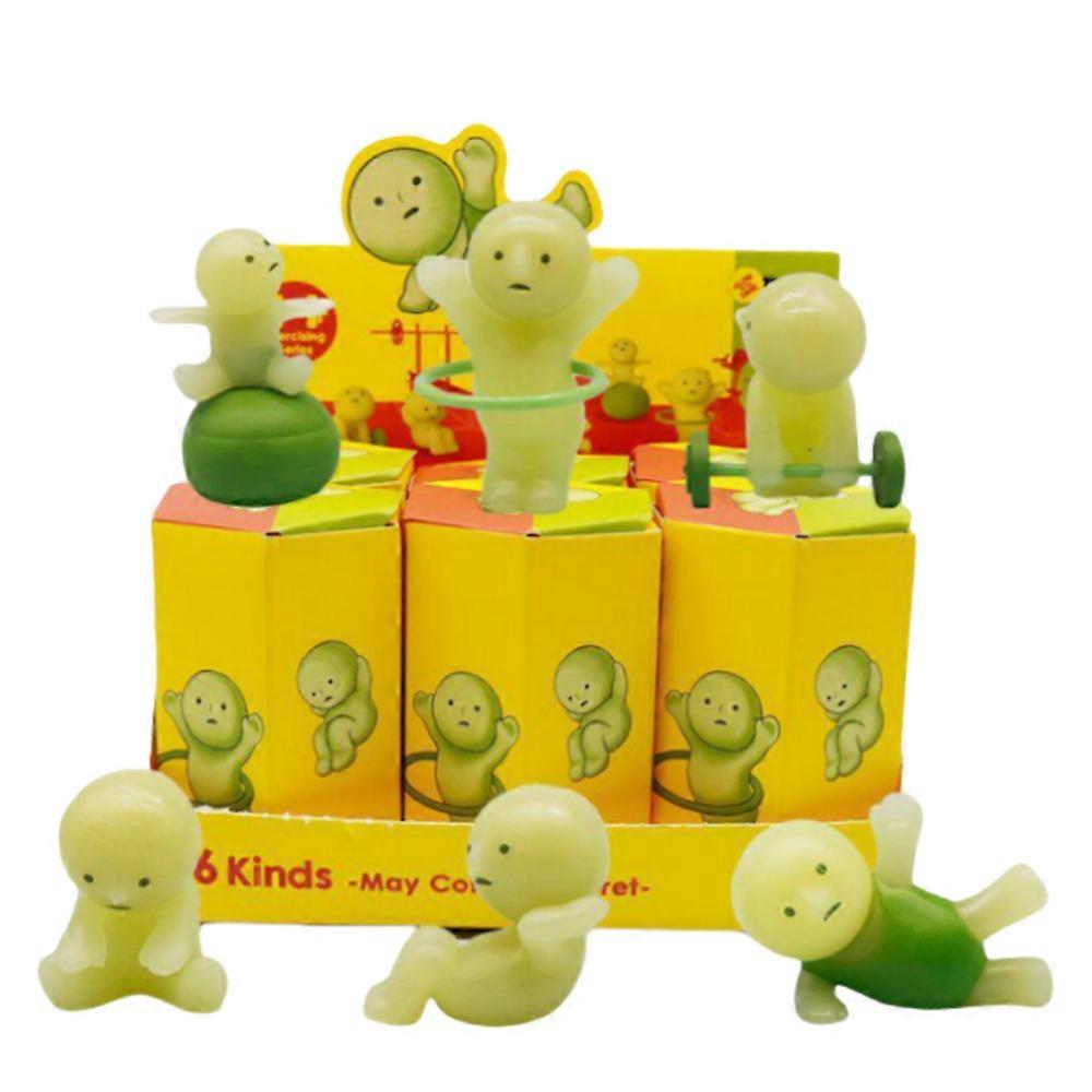 6PCS Dreams Glow in The Dark Figure, Glow in The Dark Figure