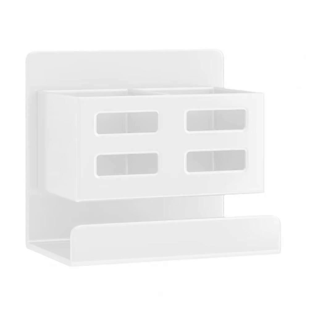 Bathroom Organizer Wall-Mounted Flush-Free Waterproof White