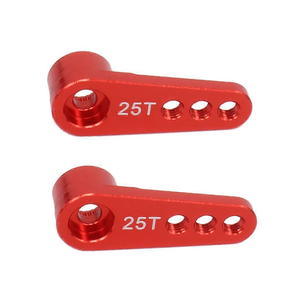 2Pcs 25T Steering Servo Arm Kits für 1/8 1/10 Rc Modell Auto / Boot