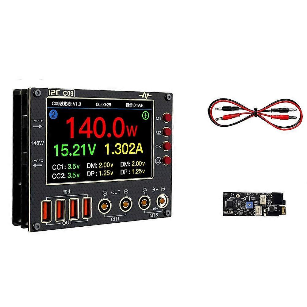 I2C C09 Waveform Ammeter Input Dual Channel Voltage Current Tester A