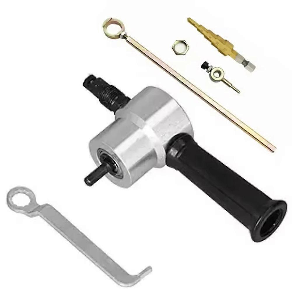 Electric Drill Attachment Modification Plate Punch Scissors Sheet Metal Nibbler Cutter Adjustable Power Drill