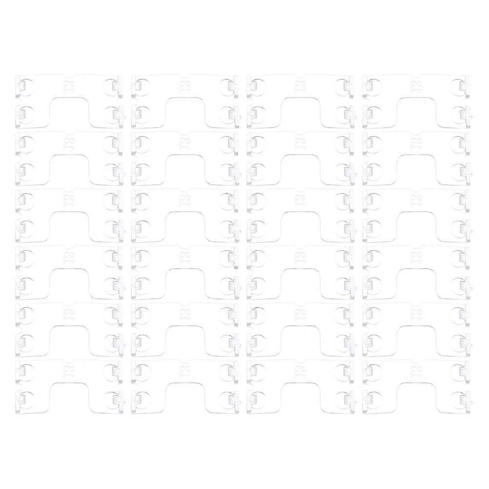 Butterfly Shaped Blind Clips for Blinds Valance 30Pcs Transparent Plastic