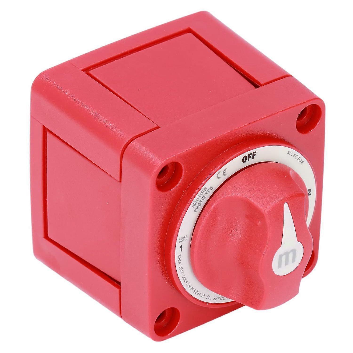 Battery Switch, 300A ON/Off Battery Power Cut Master Switch 3 Position Dual