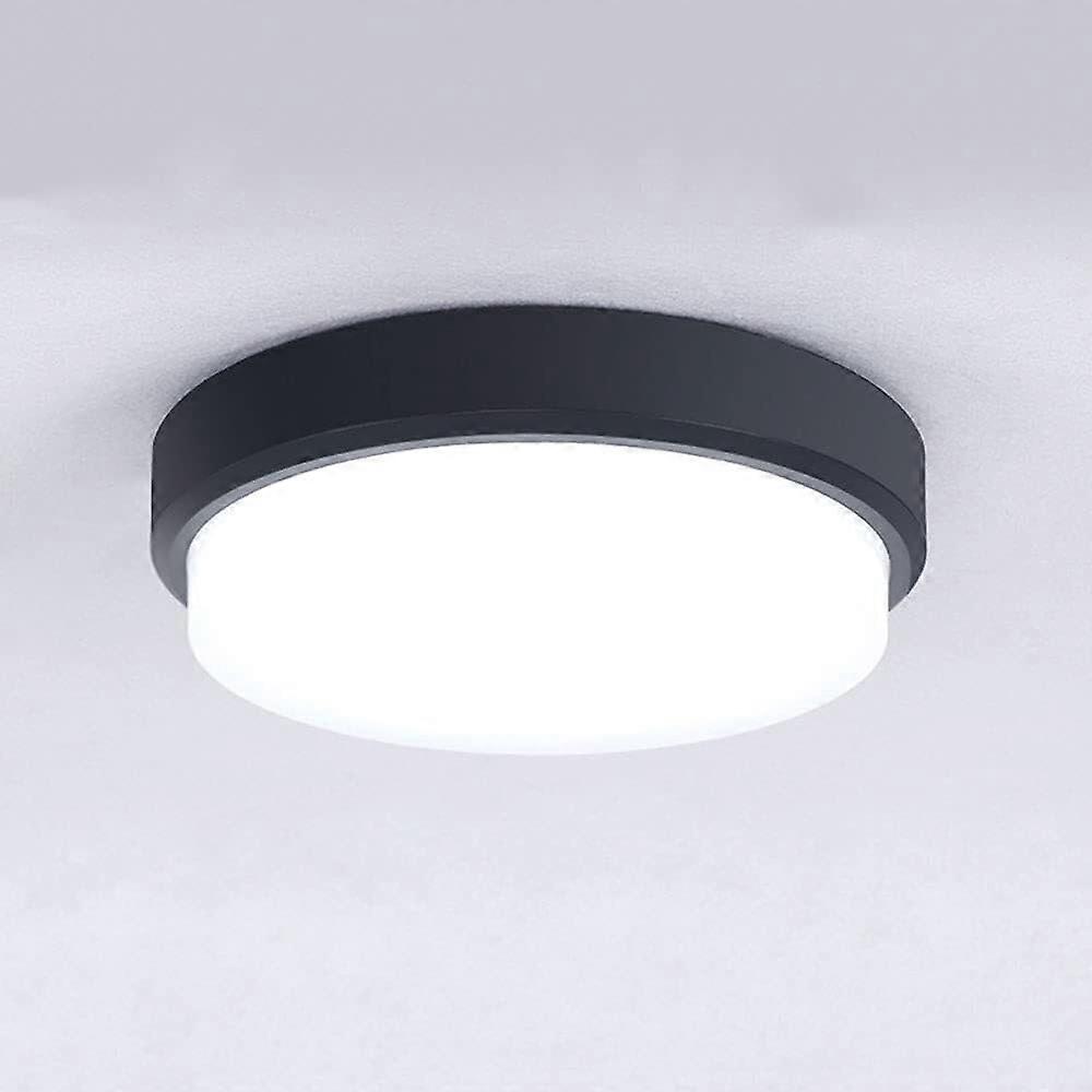 Modern LED Chandelier Flush Mount Ceiling Light, Waterproof Dustproof, Artistic Design Noir 7in