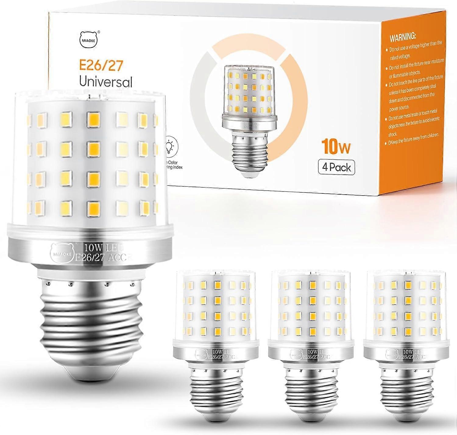 E26 LED Light Bulb 10W Warm White 900 Lumens Energy Saving 360° Beam for Home and Outdoor