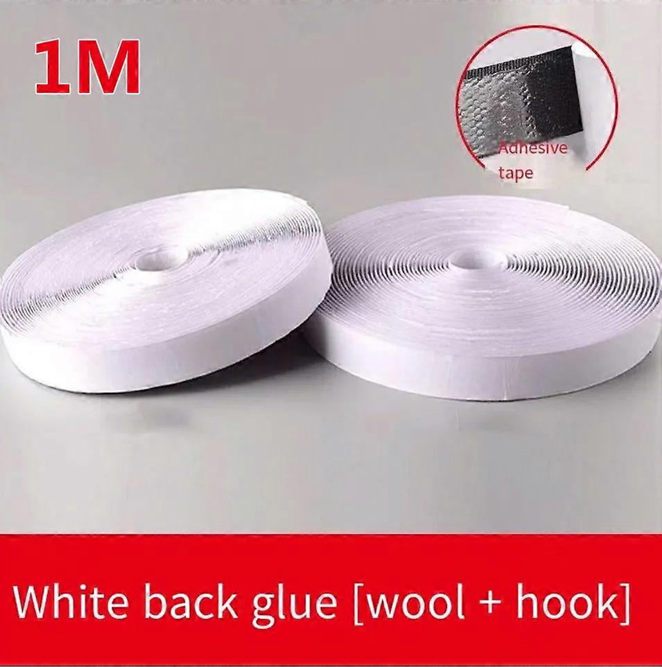 Magic Sticker Tape Scratch Strips Self Adhesive Extra Strong Double Sided Glue Hook and Loop Fastener Strap for DIY Craft 20mm
