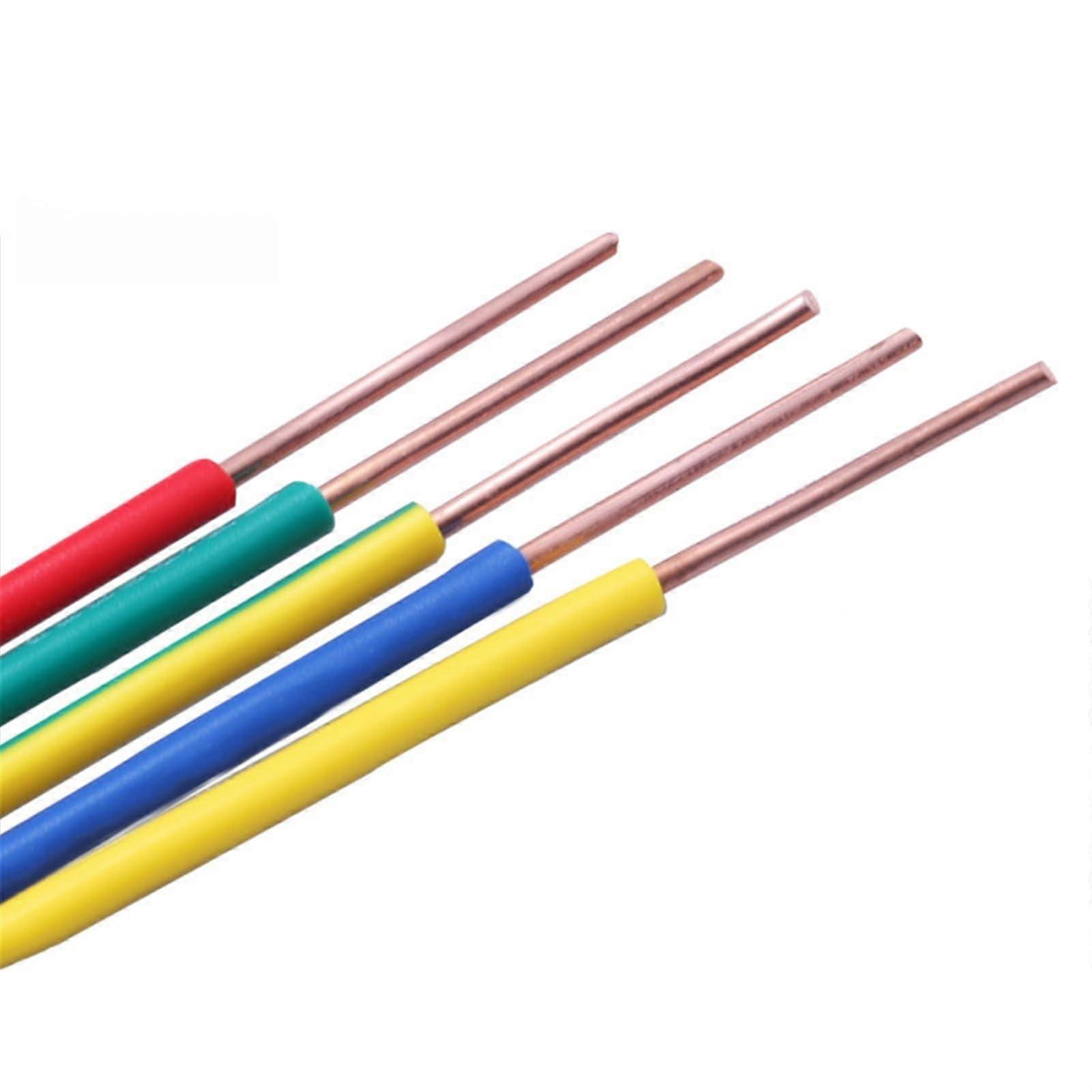 18AWG Yellow Electrical Copper Wire 10m Multi Core 220V  Conductivity Low Resistance