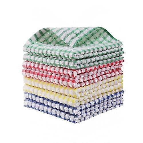 Packs Kitchen Dishcloths 12x12 Inches 100% Cotton Kitchen Dish Cloths for Washing Dishes Scrubbing Washcloths Dish Towels Sets (Mix Color)-14948