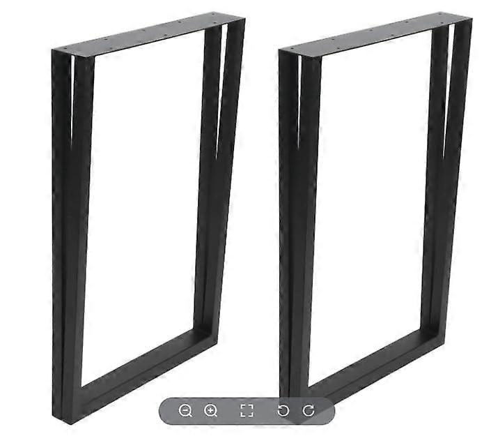 Heavy Duty Wrought Iron Table Legs with Adjustable Pads for Dining Desk Coffee Tables Furniture