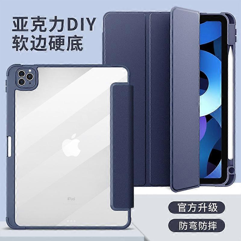 Case For Ipad Mini6/mini7 8.3" Deep Sea Blue Hard Bottom Soft Edge Soft