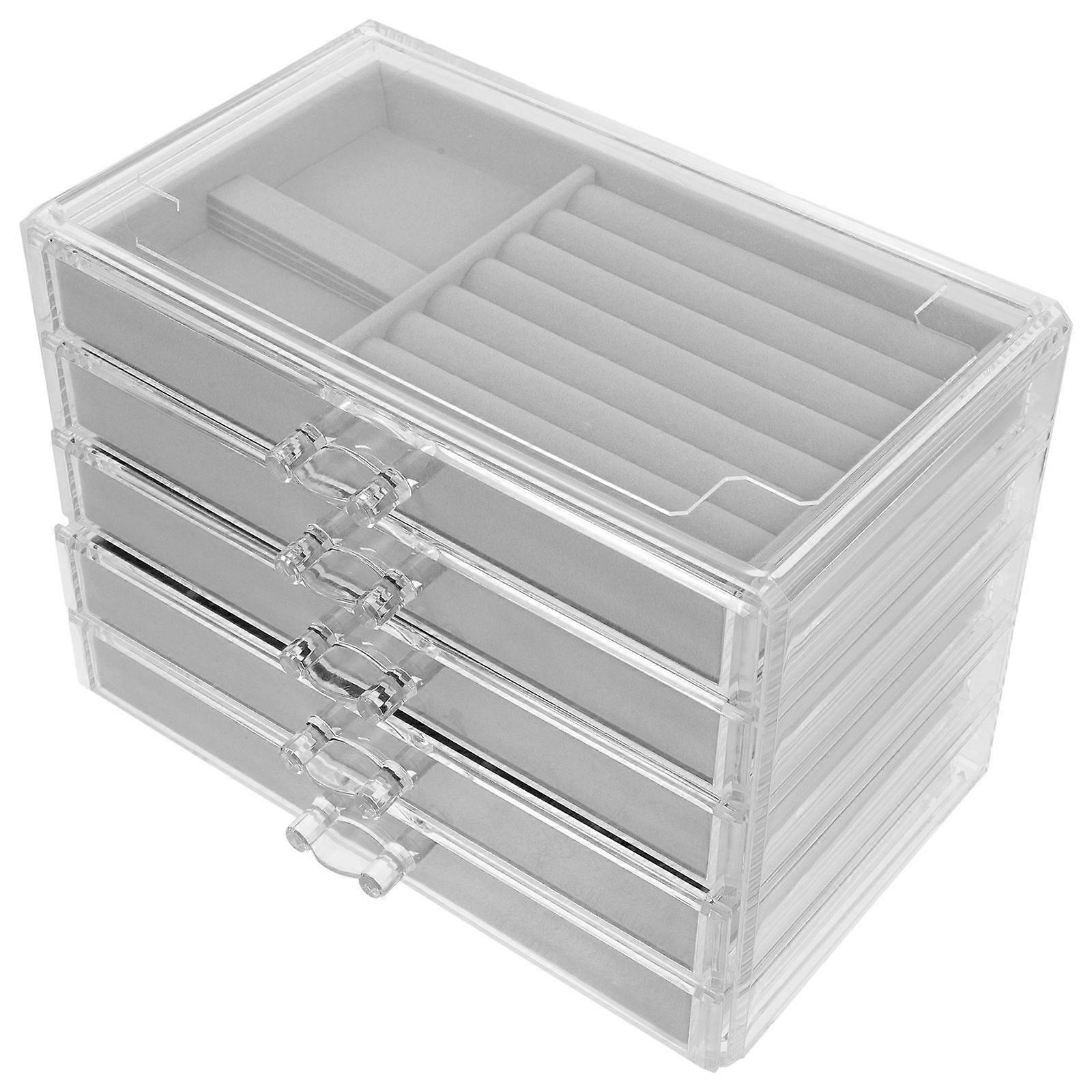 Rock Storage Case Multi Grid Display Case for Rock Collection Box