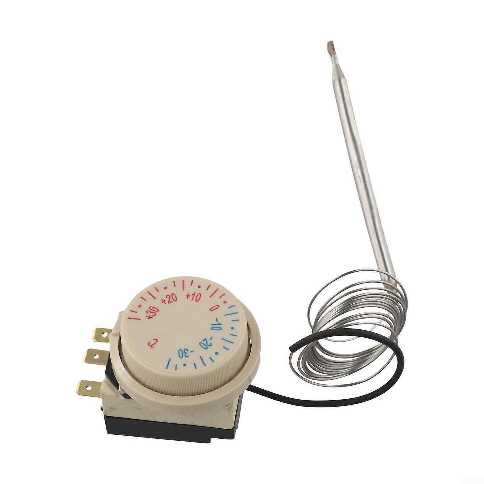 Refrigerator Thermostat with Precise Temperature Control 30°C to +30°C, Universal Fridge Replacement