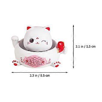 Resin Cat Ornament Cat Decor Head Shaking Decoration 1Pcs