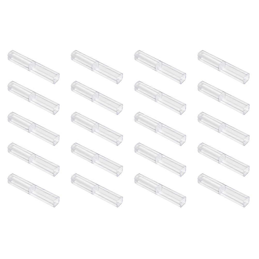 Transparent Pen Box Pen Storage Case for Storage Use 20Pcs Set