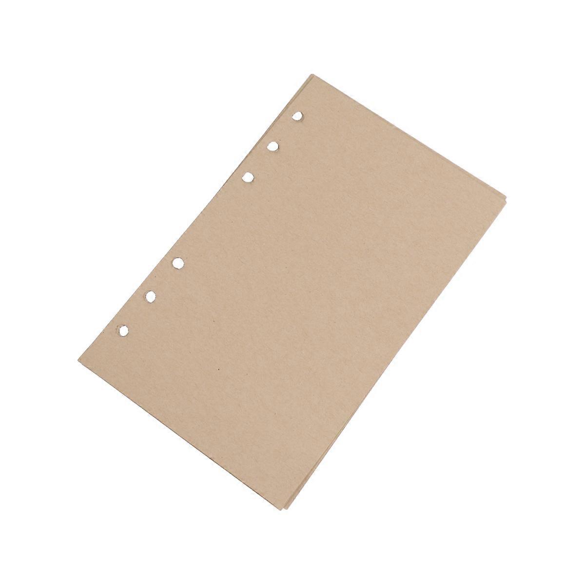 A6 Empty Refill Paper for Notebook 320 Sheets Khaki Loose-Leaf Pack