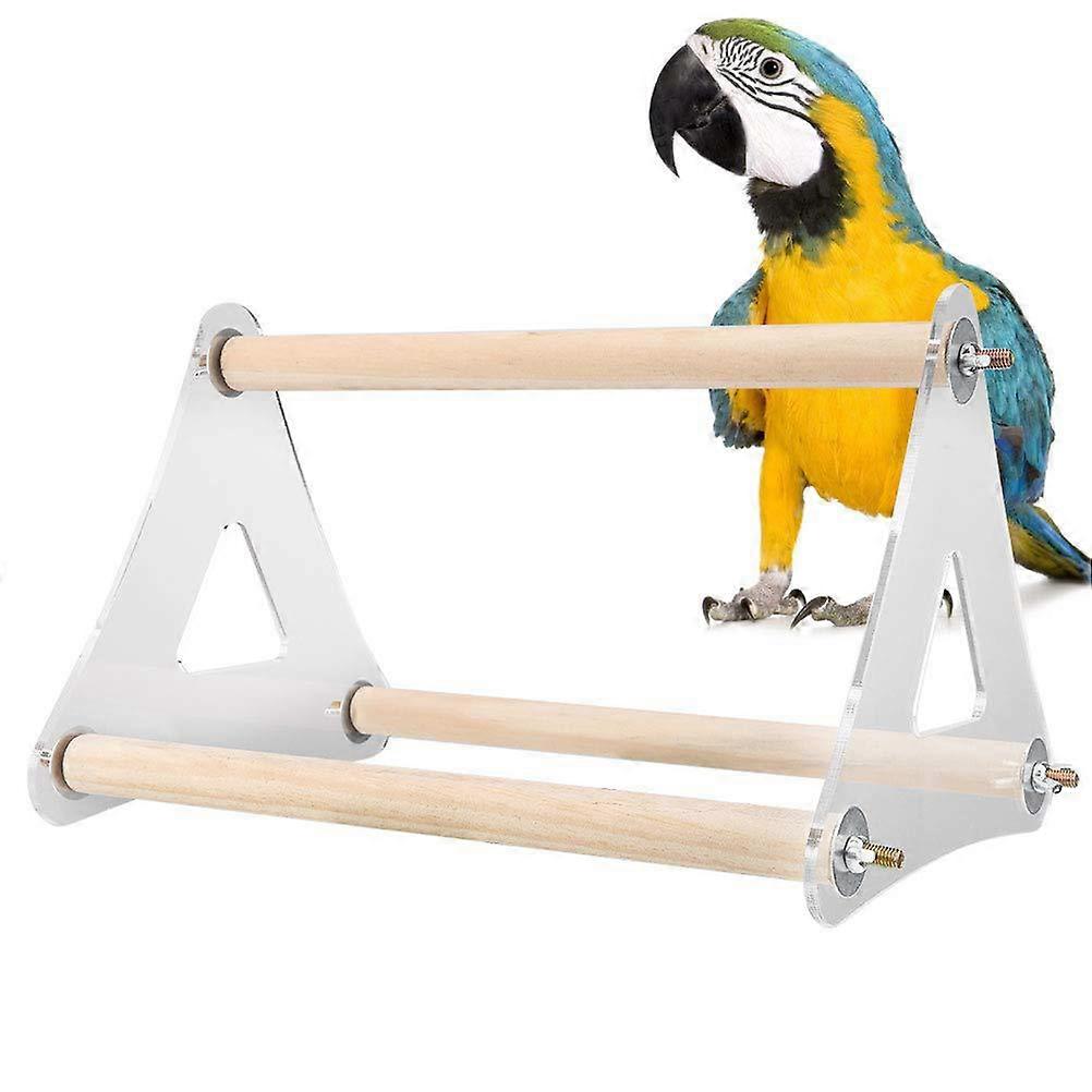 Parrot Stand Bird Stand for Parrot Use Wooden Triangular Ladder