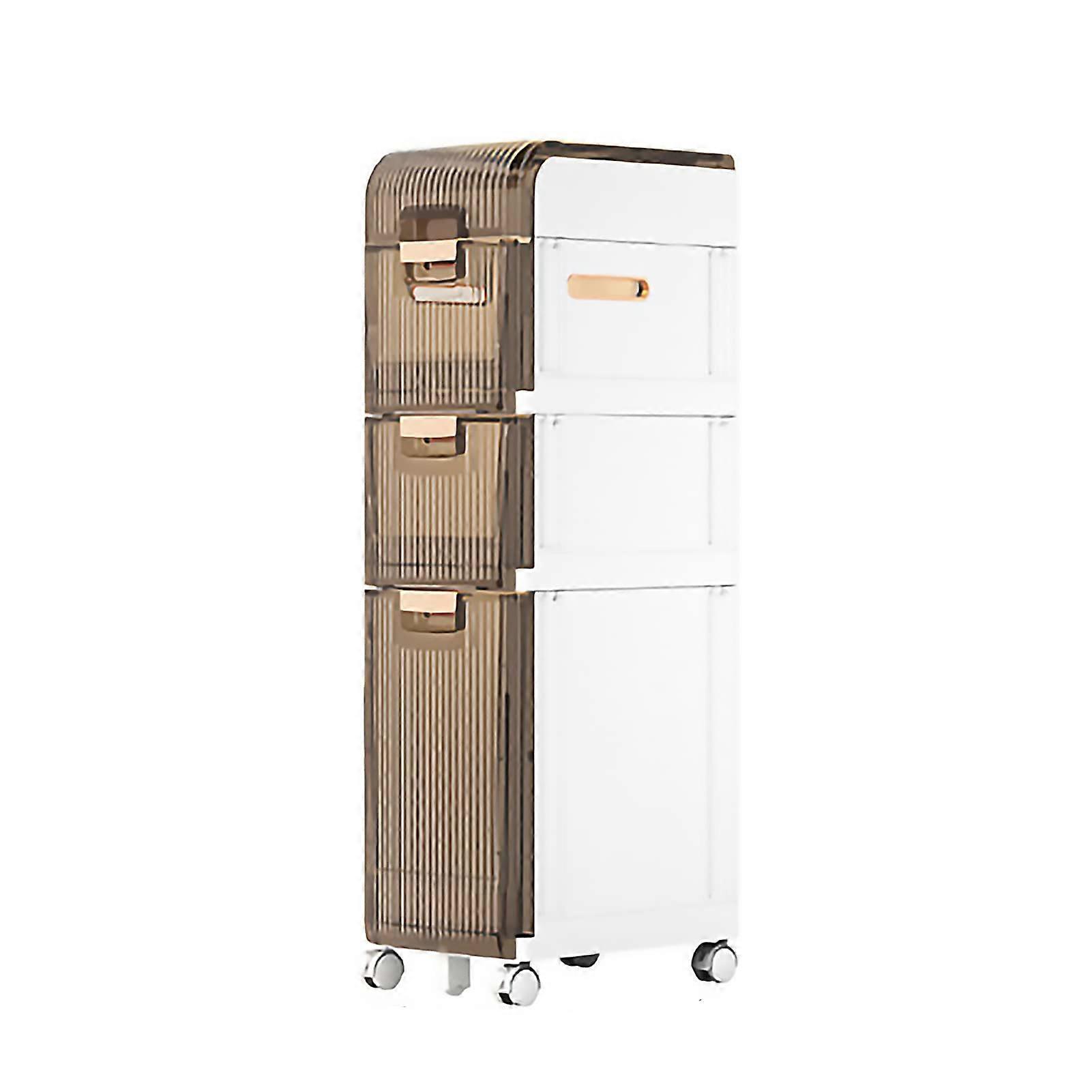 Narrow Bathroom Storage Cabinet with Wheels, SpaceSaving Tower for Small Spaces,  Capacity