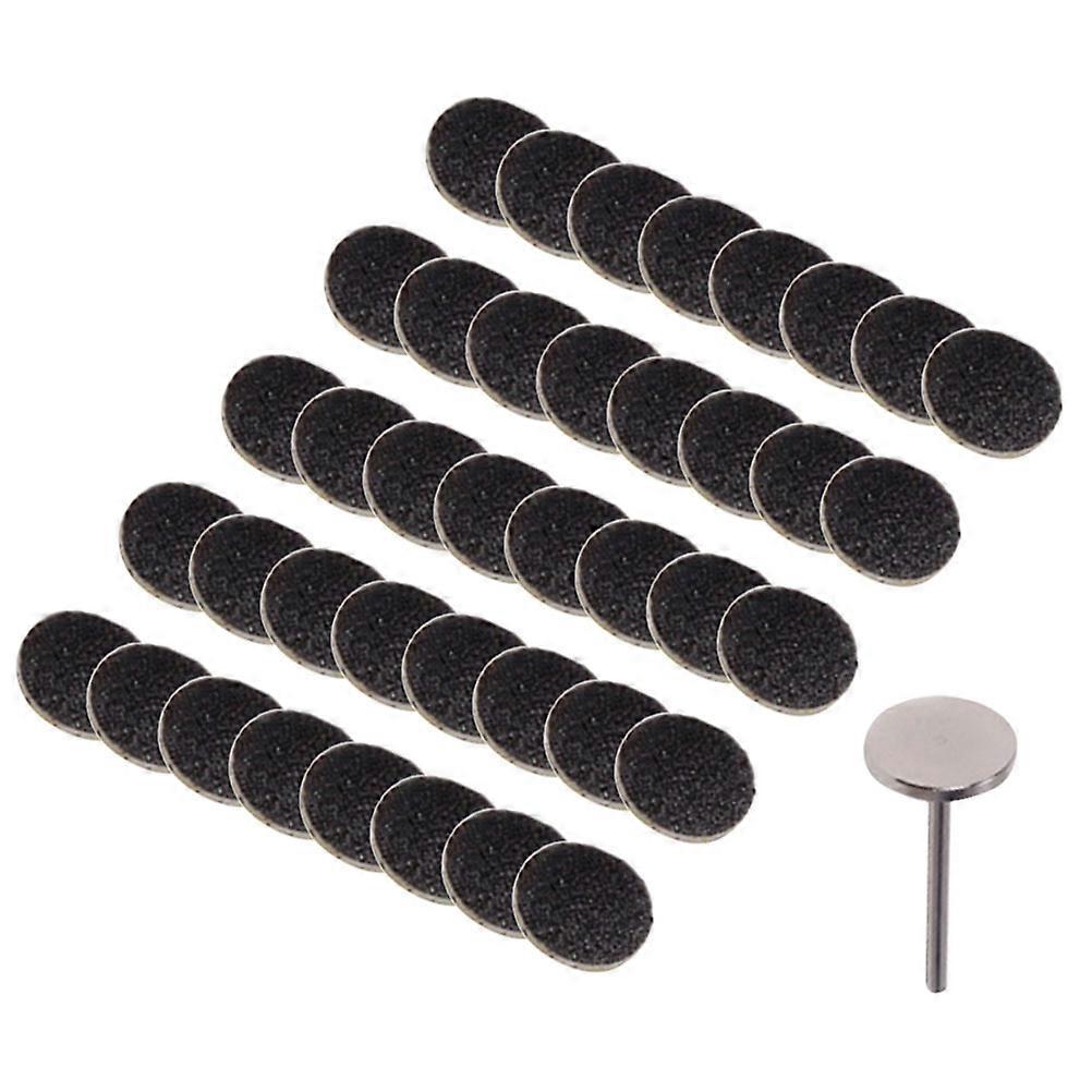 Pedicure Sanding Discs Manicure Tool for Grinding 50Pcs Black Set