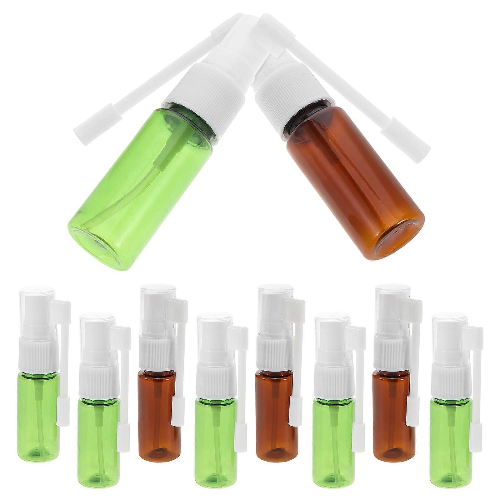 Nasal Spray Bottle Refillable for Home Use 10Pcs Green Plastic Containers