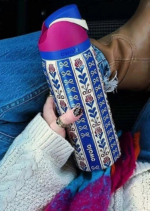 24/32 Oz Owala Holiday Hygge Bottle Freesip Limited Rustfri Stål Vandflaske B