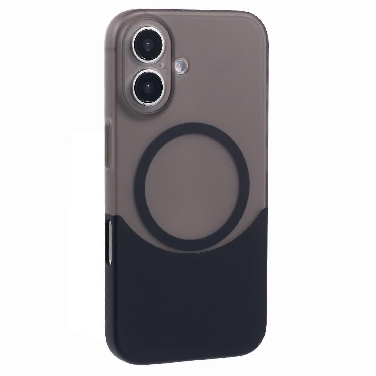 For iPhone 16 Plus Case Compatible with MagSafe Splicing Color Drop-Proof PC Phone Cover