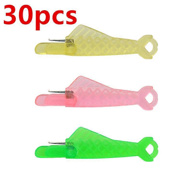 Mini Sewing Machine Needle Threader Plastic Automatic Changer Craft Green Fish Type Changer Stitch Insertion Tool for Elderly