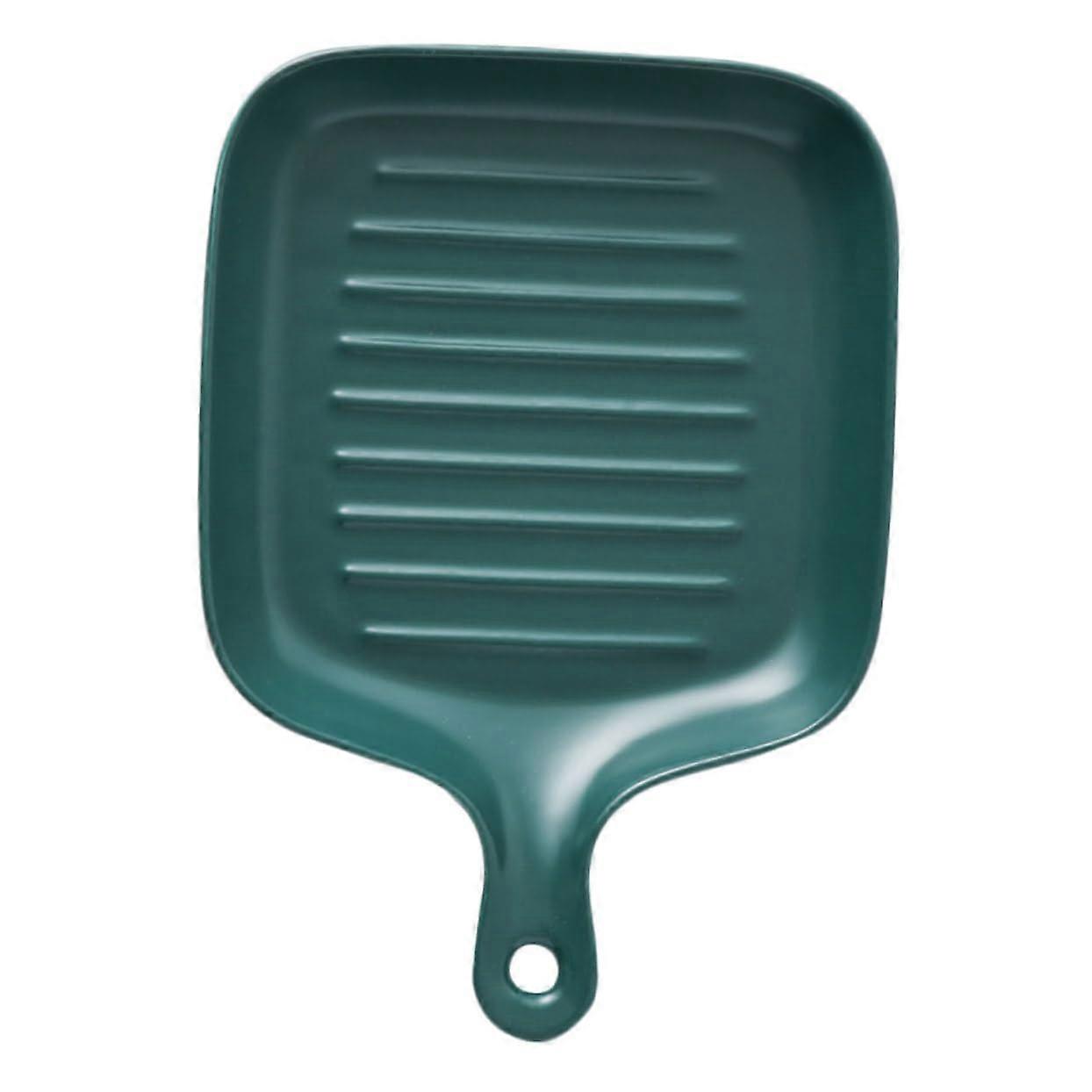 Ceramic Baking Tray with Handle, Nordic Style Oven Baking Dish, Durable Easy Clean for Home Use