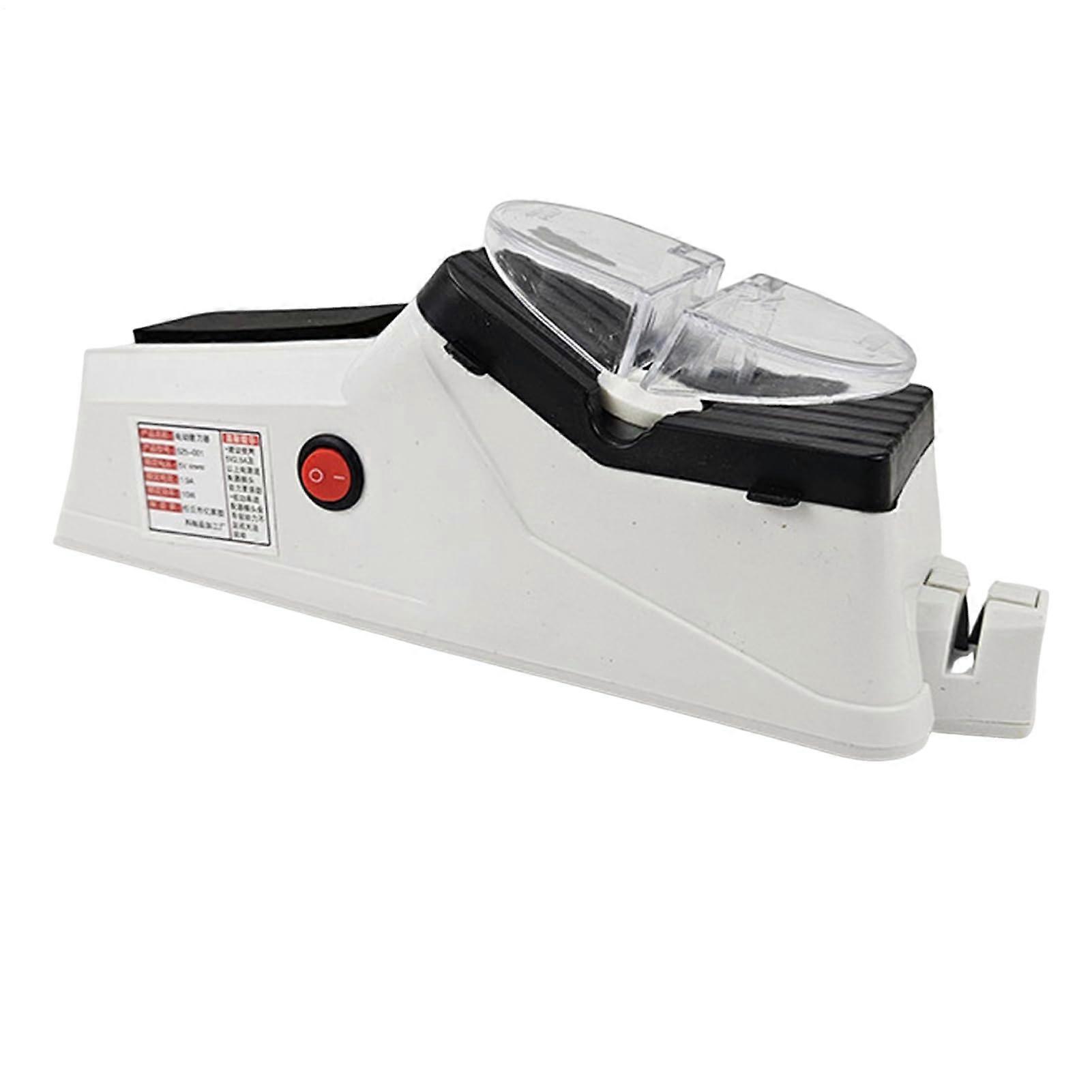 Electric Knife and Scissors Sharpener with Power Motor, Fast 5Second Precision Blade Sharpening