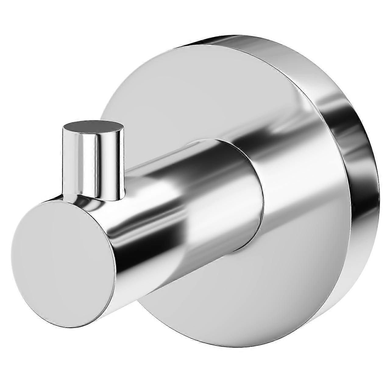 Polished Chrome Wall Mounted Robe Hook for Bathroom Modern Compact Design