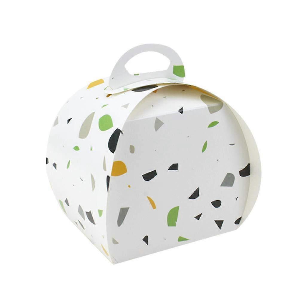 Cake Boxes with Clear Window Display, 4 Inch Disposable Pastry Gift Packaging Containers, 100 Pack