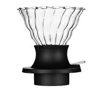Pour Over Coffee Maker Size 02 Borosilicate Glass Coffee Dripper for Precise Flavor Extraction