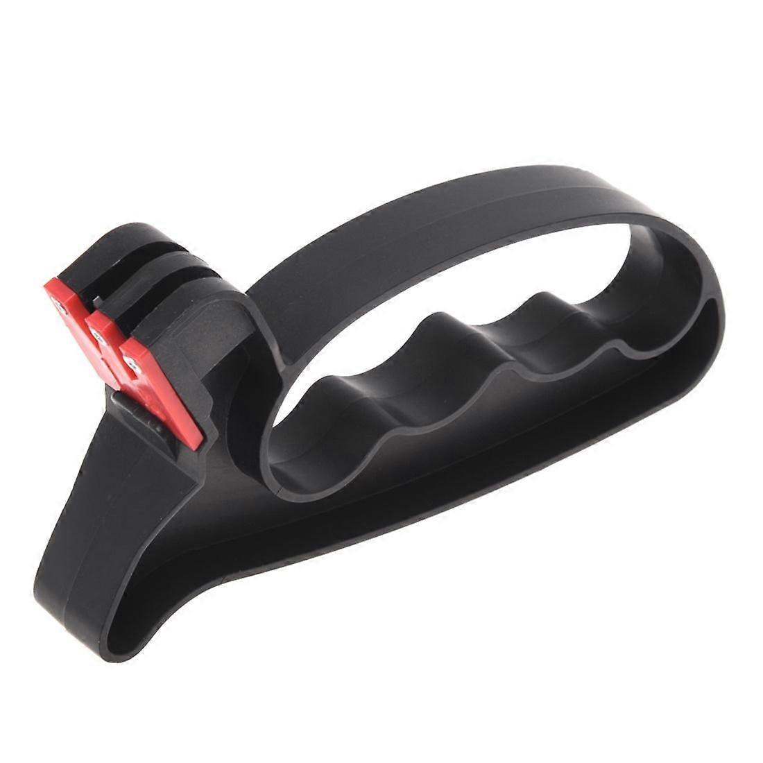 2in1 Knife and Scissor Sharpener with Hand Guard and Ergonomic Grip