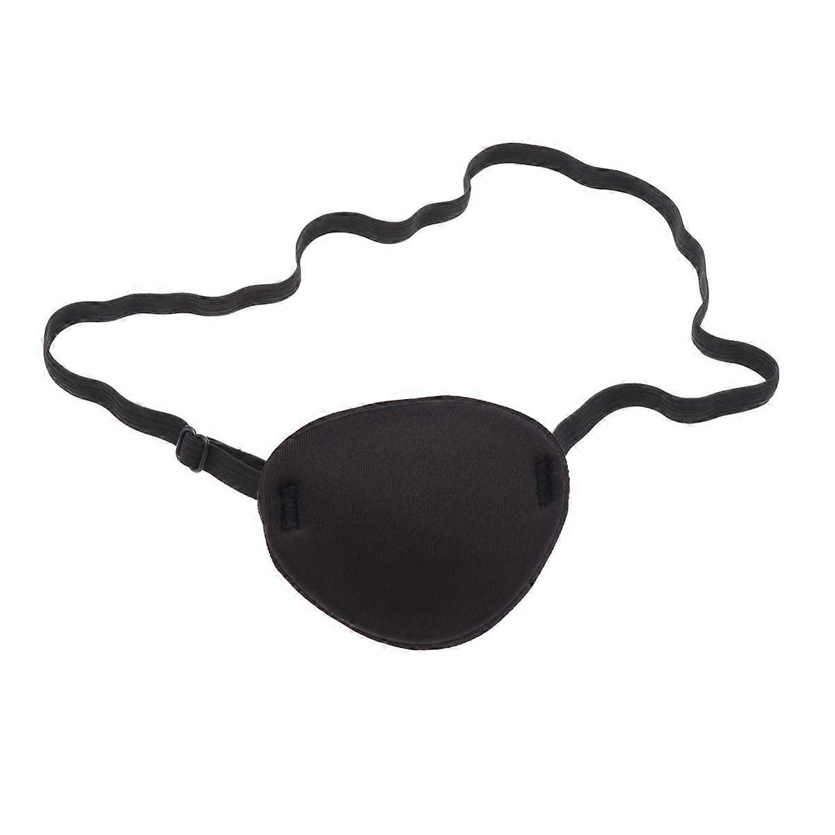 Pirate Eye Patch with Skull Crossbones, Adjustable Elastic Band, Comfortable EVA for Adults