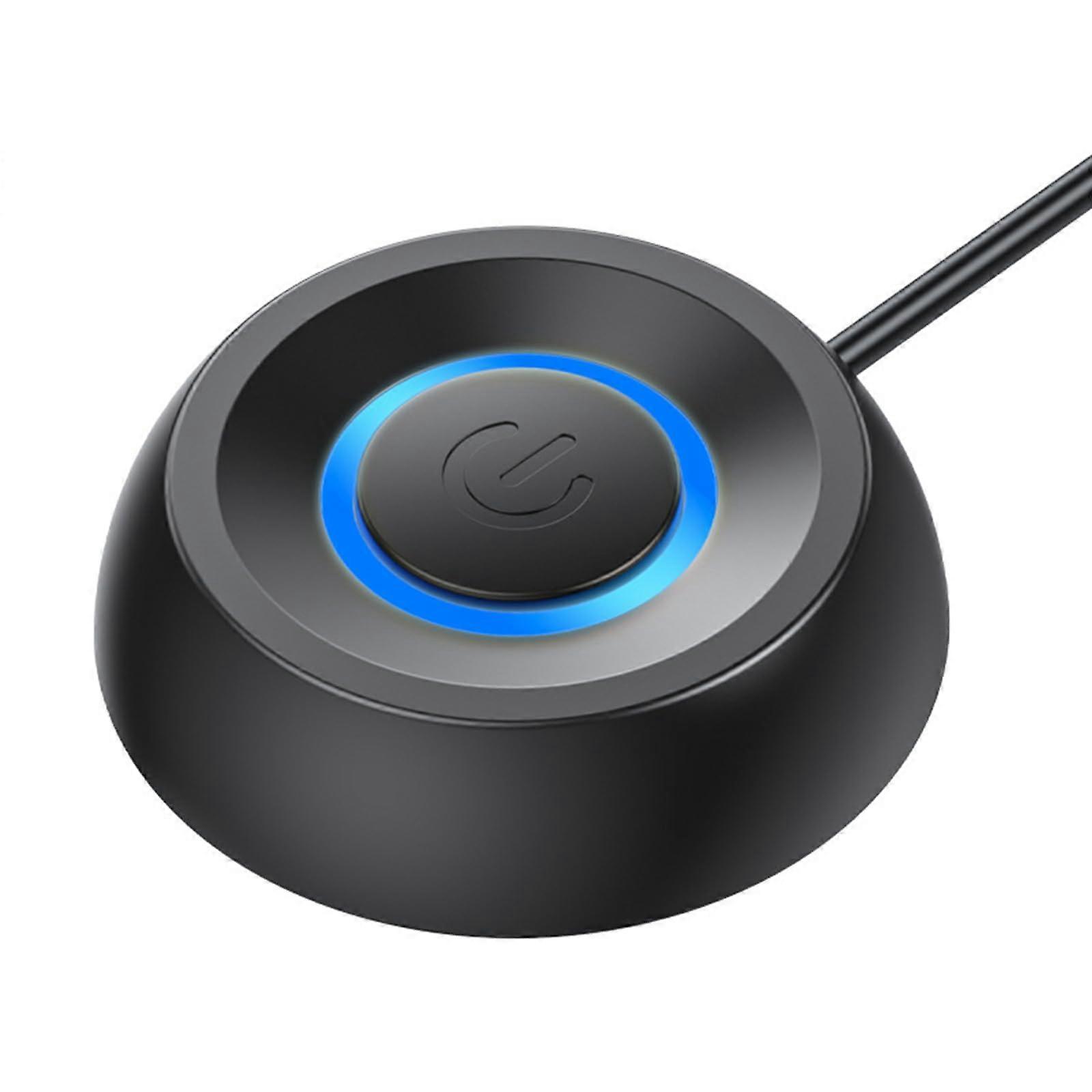 PC Power Switch with Blue LED Indicator, External Remote Start Button for Desktop Computer